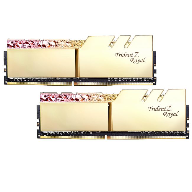 RAM Gskill TridentZ Royal RGB LED 16GB (2x8GB) 3200MHz Gold