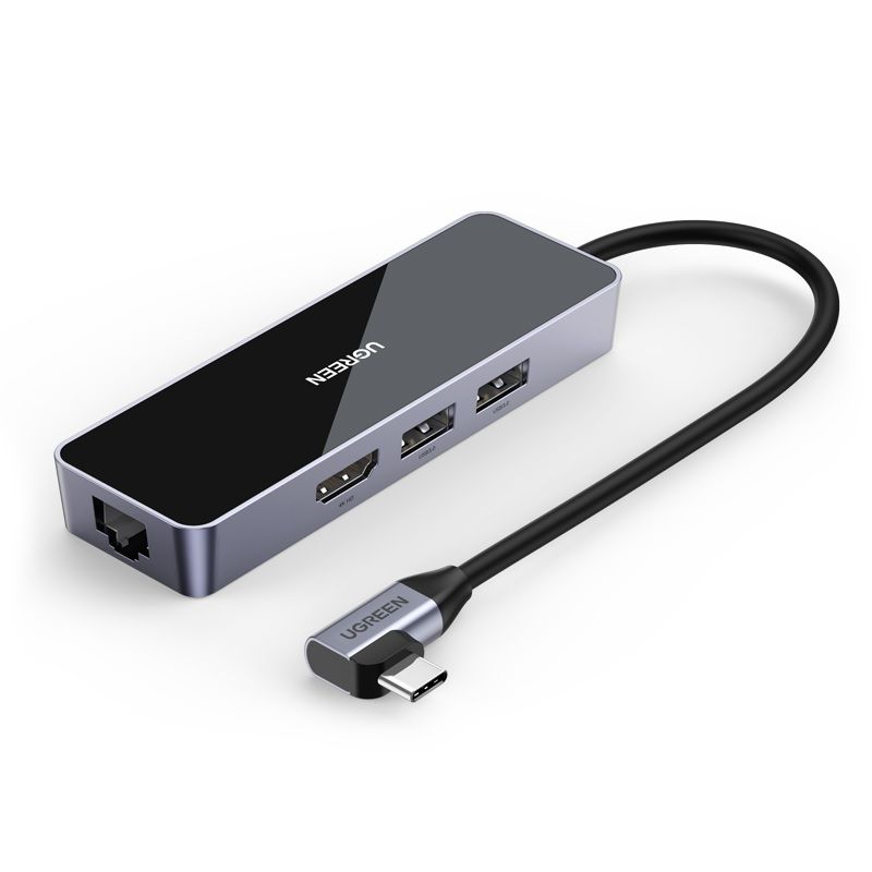 Hub chuyển USB-C ra HDMI/USB-A/RJ45 Ugreen 80546